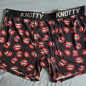Knotty Vampire Black and Red Boxer Briefs